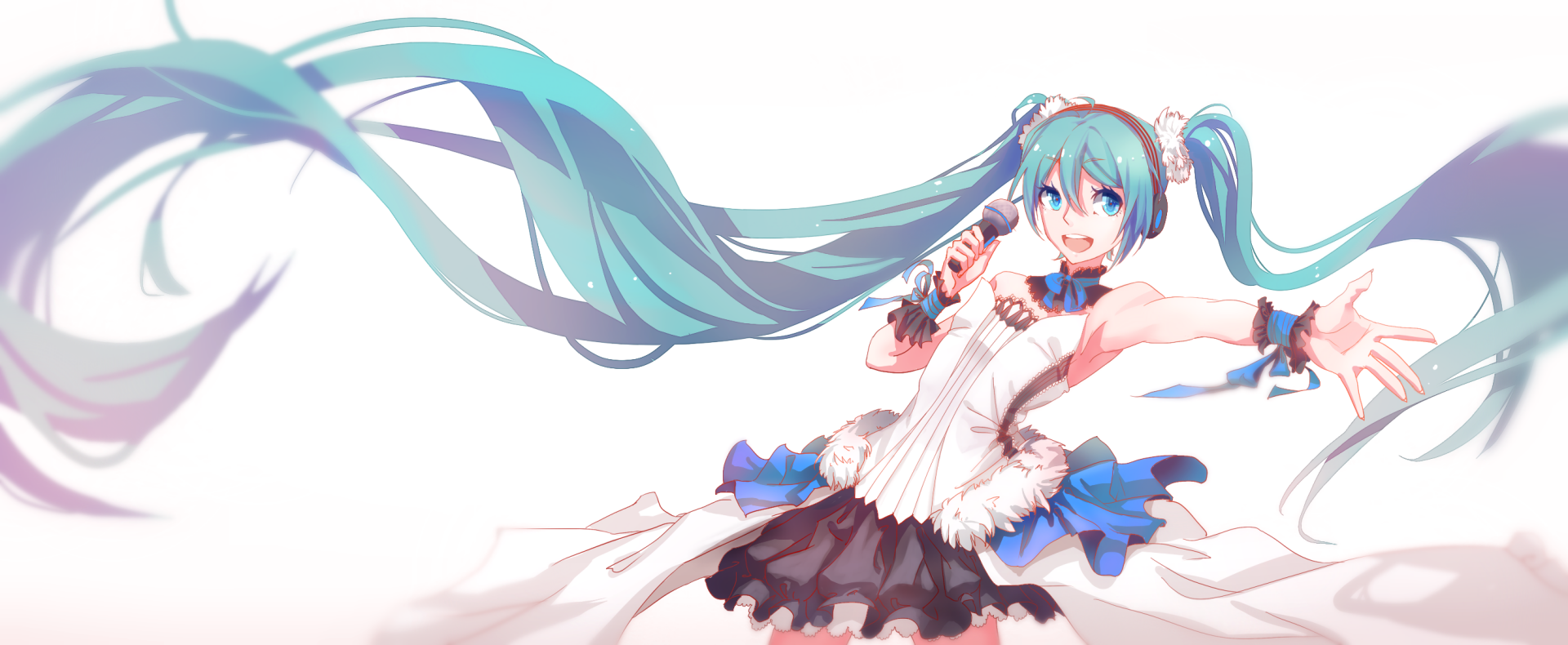 Hatsune Miku Vocaloid HD Anime Wallpaper by SanMuYYB | 2753x1133 ...