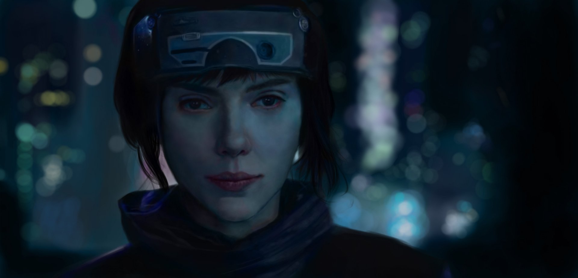 Download Motoko Kusanagi Movie Ghost In The Shell (2017) HD Wallpaper by GhostYumeO