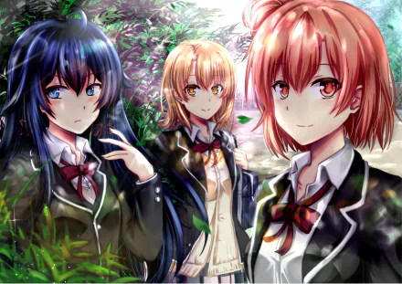 Yui Yuigahama Yukino Yukinoshita Iroha Isshiki Anime My Teen Romantic Comedy SNAFU HD Desktop Wallpaper | Background Image