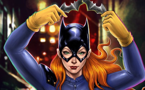 Comics Batgirl Batman DC Comics Green Eyes Lipstick Orange Hair HD Wallpaper | Background Image