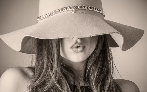  Girl in Black and White