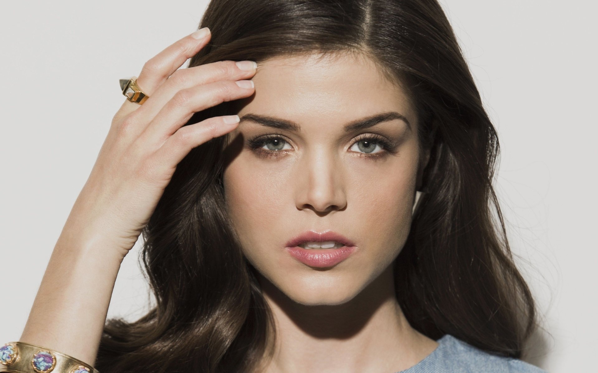 Download Black Hair Blue Eyes Face Canadian Actress Celebrity Marie Avgeropoulos HD Wallpaper