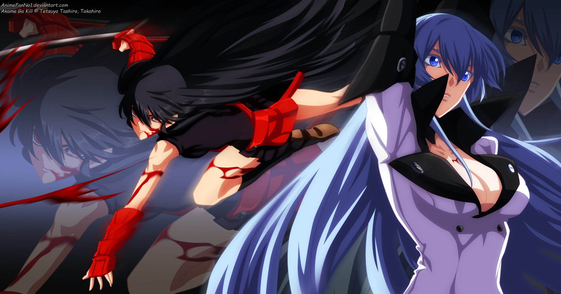 greenscreen #anime #akamegakill #akame #esdeath #tatsumi #viral