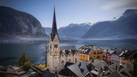  Hallstat town in Austria