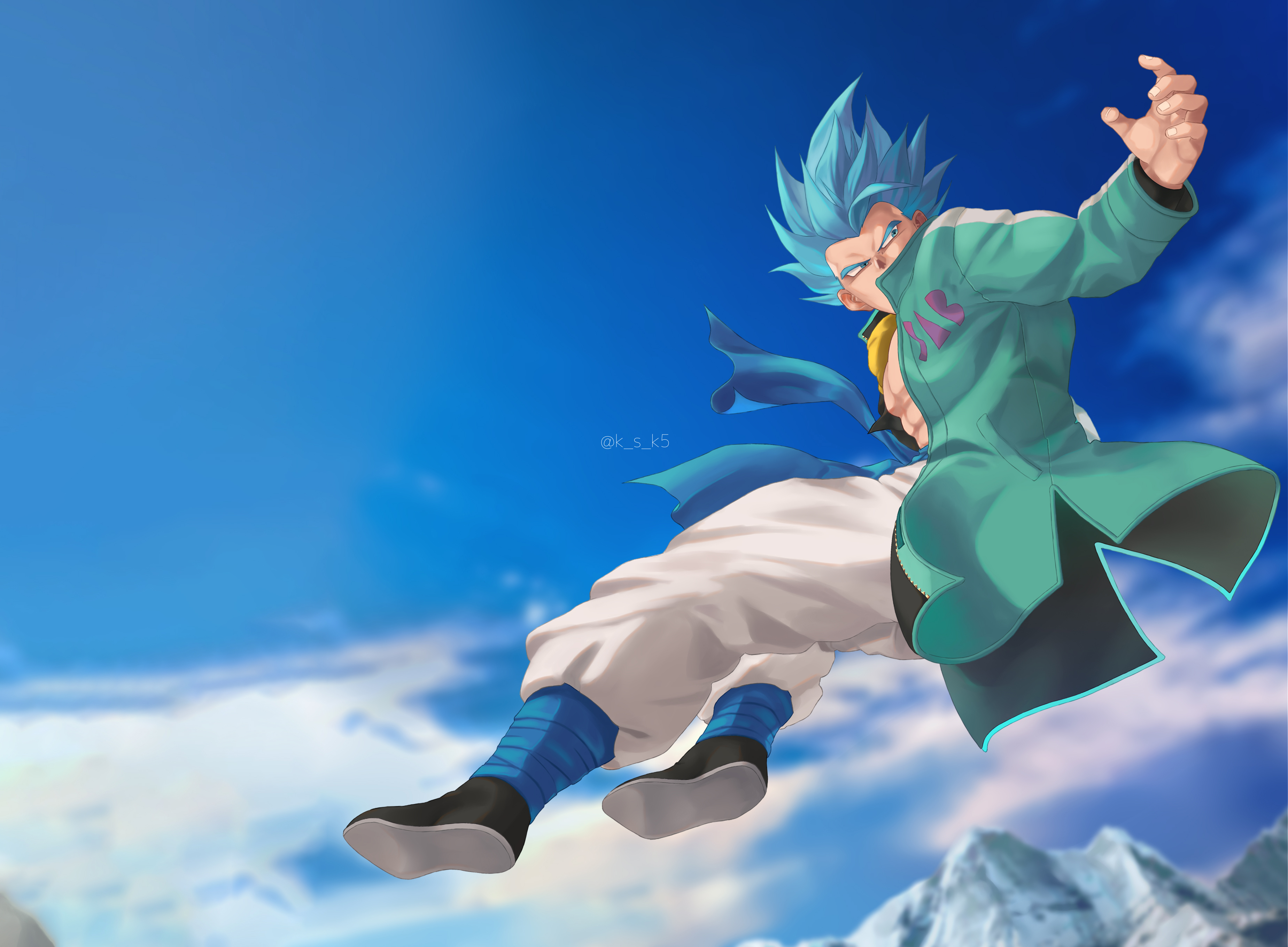 Goku SSJ Blue by ksuke