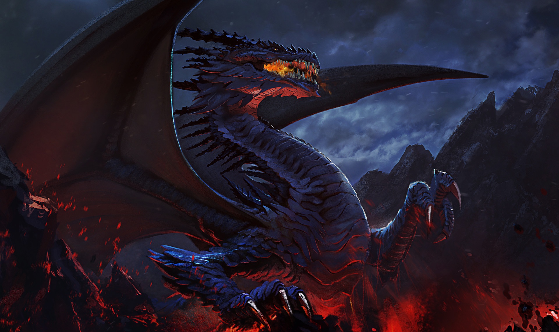 Fantasy Dragon HD Wallpaper by Alejandro Olmedo