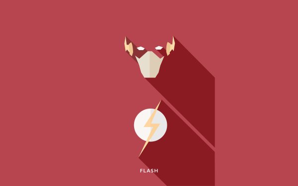 Comics Flash DC Comics Minimalist HD Wallpaper | Background Image