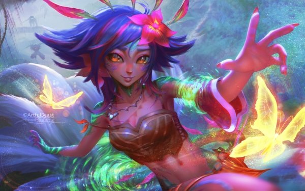 Video Game League Of Legends Neeko HD Wallpaper | Background Image