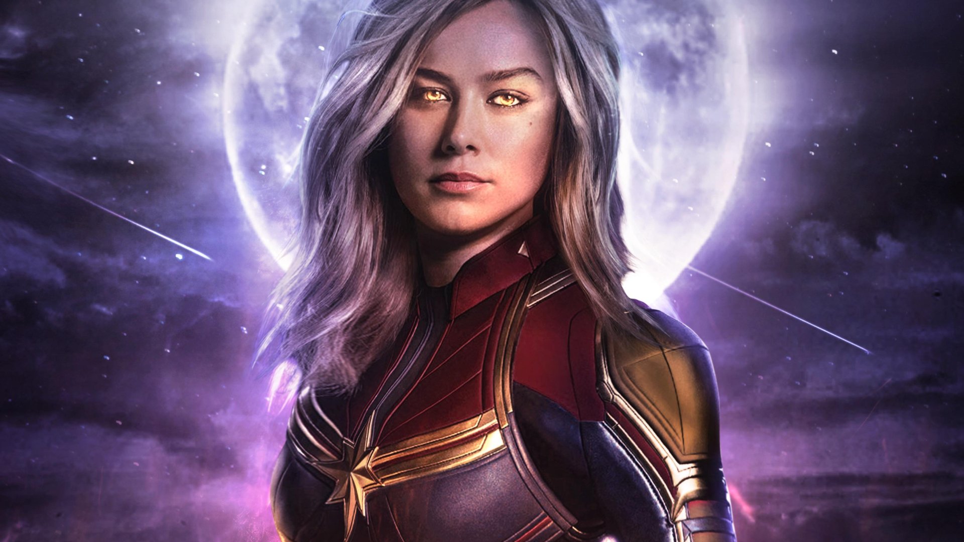Captain Marvel HD Wallpaper: Avengers Endgame Heroic Glow