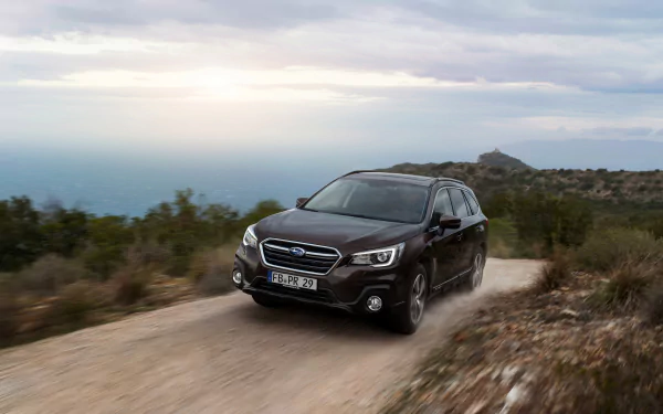 black car SUV car Subaru vehicle Subaru Outback HD Desktop Wallpaper | Background Image
