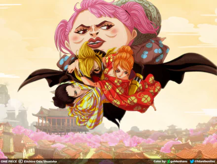 Shinobu (One Piece) Nami (One Piece) Nico Robin Sanji (One Piece) Anime One Piece HD Desktop Wallpaper | Background Image