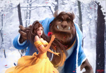 Beast (Beauty and the Beast) Belle (Beauty and the Beast) movie Beauty And The Beast (2017) HD Desktop Wallpaper | Background Image