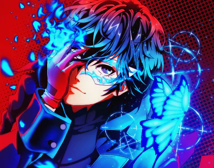 Protagonist (Persona) Anime Persona 5: The Animation HD Desktop Wallpaper | Background Image
