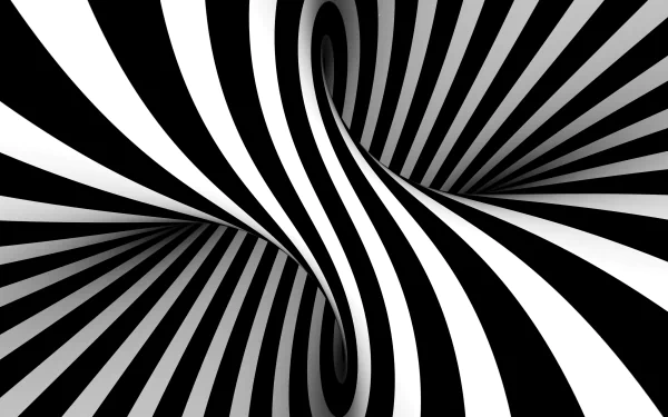  Black and White Optical Illusion