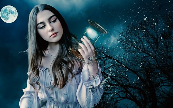 Fantasy Dream Hourglass HD Wallpaper | Background Image