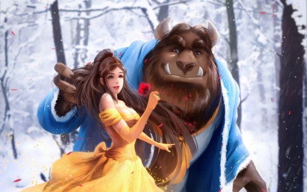 Movie Beauty And The Beast (2017) Belle Beast HD Wallpaper | Background Image