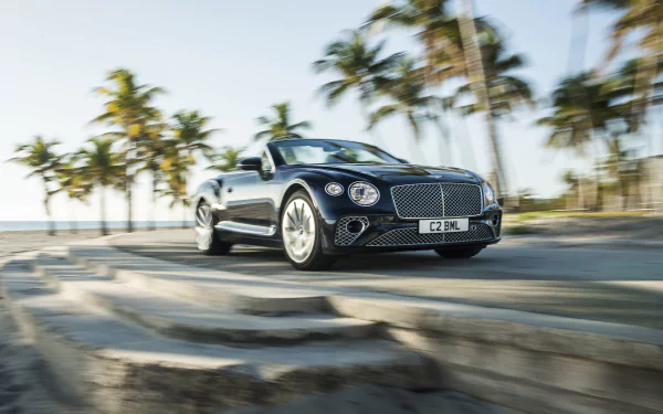 cabriolet black car car Bentley Bentley Continental vehicle Bentley Continental GT HD Desktop Wallpaper | Background Image