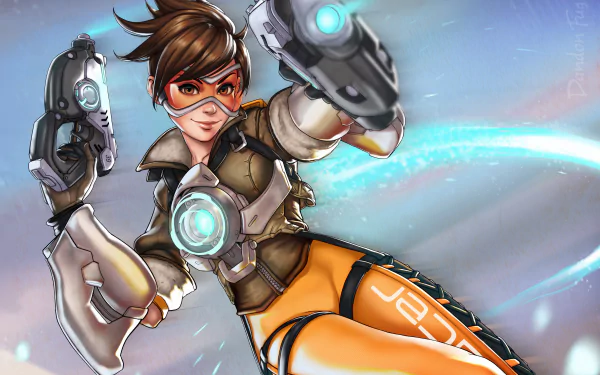 Tracer (Overwatch) video game Overwatch HD Desktop Wallpaper | Background Image
